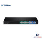 Switch de 20 puertos + 2 ranuras SFP compartidas Gigabit Web Inteligente POE+ 185W TRENDNET TPE-1620WS