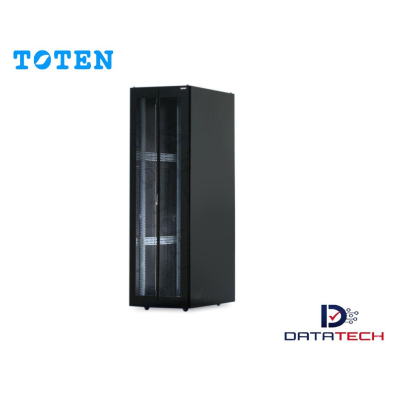 Gabinete de Piso puerta doble microperforado de 42RU Alt. 2.06m Ancho 60cm Prof. 1.0m G3.6042.9601 TOTEN Gabinete de Piso puerta doble microperforado de 42RU Alt. 2.06m Ancho 60cm Prof. 1.0m G3.6042.9601 TOTEN
