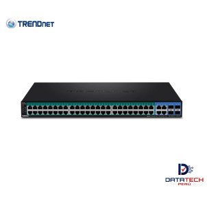 Switch de 52 puertos con 4 ranuras SFP Gigabit Web Inteligente PoE+ 740W TRENDNET TPE-5048WS