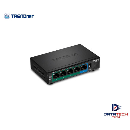 Switch Gigabit PoE+ de 5 puertos 32W TRENDNET TPE-TG52