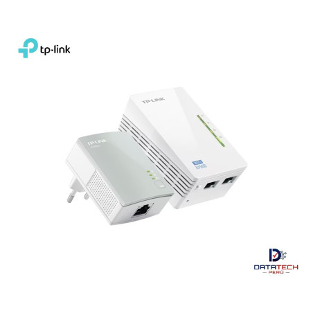 TL-WPA4220KIT | Kit Powerline AV600 / N 300mbps 2 Puertos F.E-TP-LINK