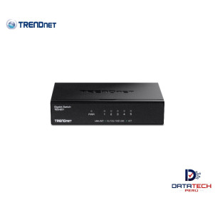Switch de 5 puertos Gigabit GREENnet Caja metalica conmutación de 10 Gbps TRENDNET TEG-S51G