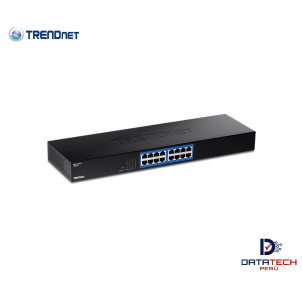 Switch de 16 puertos Gigabit GREENnet metálica Capacidad de forwarding 32Gbps TRENDNET TEG-S17