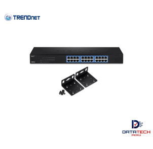 Switch de 24 puertos Gigabit GREENnet metálica Capacidad de forwarding 48Gbps TRENDNET TEG-S25