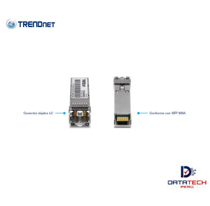 Módulo Transceiver LC multimodo Mini-GBIC 550M hasta 1.25 Gbps TRENDNET TEG-MGBSX