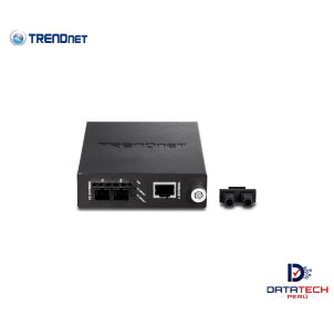 Convertidor inteligente de fibra SC multimodo Base-T 1000 a Base-SX 1000 TRENDNET TFC-1000MSC