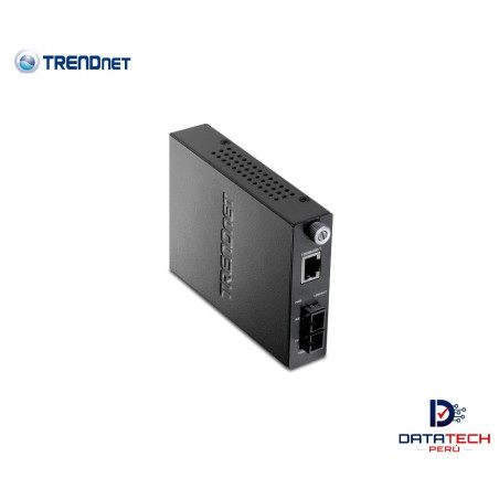 Convertidor de fibra inteligente SC monomodo de 1000Base-T a 1000Base-LX TRENDNET TFC-1000S20