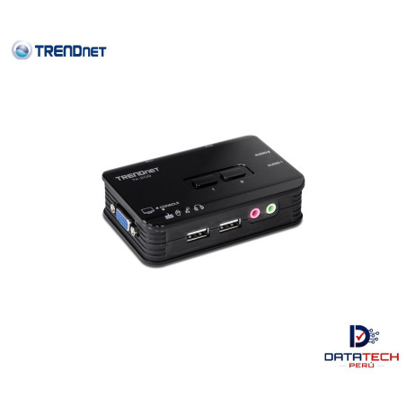 Kit de switchs KVM USB de 2 puertos con audio TRENDNET TK-209K