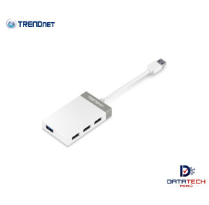 Mini hub USB 3.0 de 4 puertos No requiere instalación por CD TRENDNET TU3-H4E