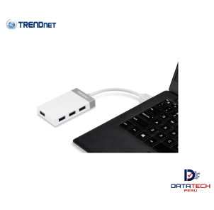 Mini hub USB 3.0 de 4 puertos No requiere instalación por CD TRENDNET TU3-H4E