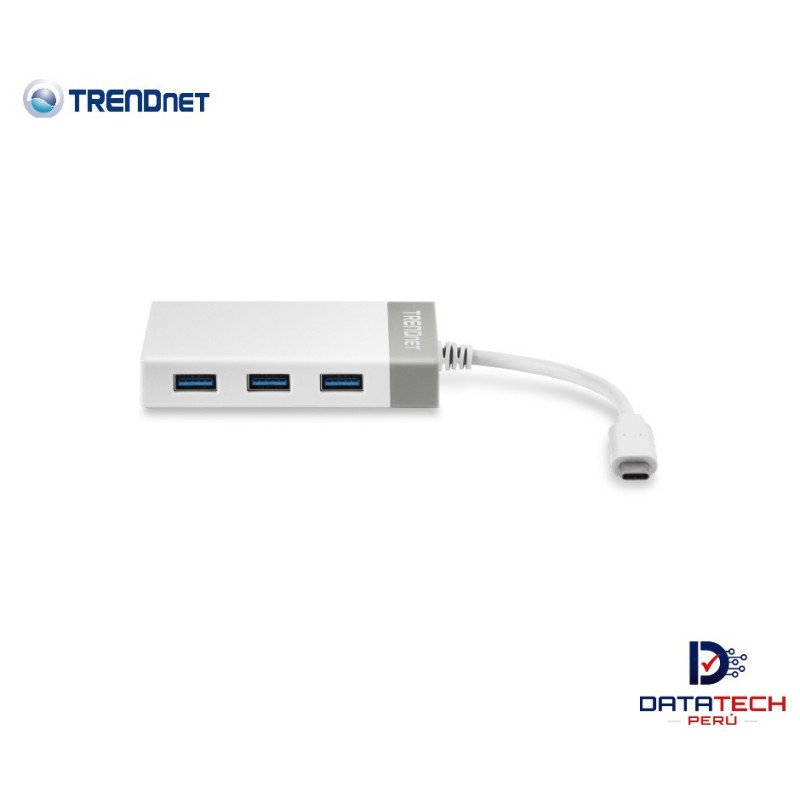 Mini hub USB-C de 4 puertos No requiere instalación por CD TRENDNET TUC-H4E