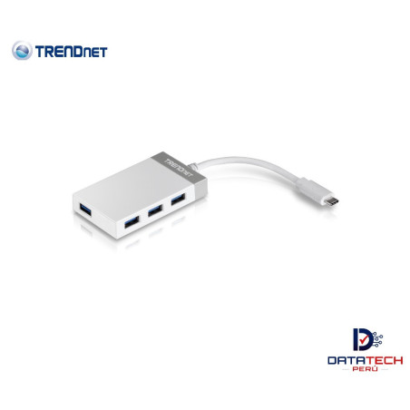 Mini hub USB-C de 4 puertos No requiere instalación por CD TRENDNET TUC-H4E