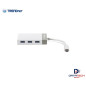 Adaptador de USB-C a Gigabit + Hub USB 3 puertos USB 3.0 Un puerto Ethernet Gigabit TRENDNET TUC-ETGH3