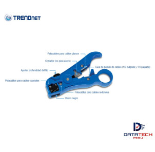 Pelacables universal para cables coaxial RG59, 6, 11, 7 y cables Ethernet UTP, STP y CAT5 TRENDNET TC-CT70