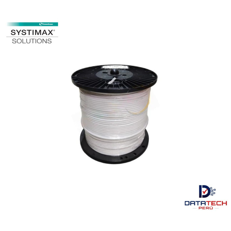 Cable de red F/UTP categoría 6A 23AWG LSZH-3 Color Blanco rollo de 305m SYSTIMAX 760081323