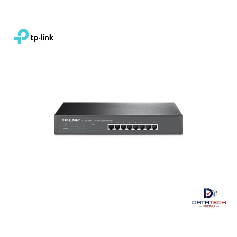 TL-SG1008 | Switch 8P GB mbps Rack13" Metal-TP-LINK