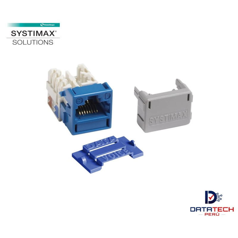 Jack modular RJ45 categoría 6A color Azul SYSTIMAX 760092452