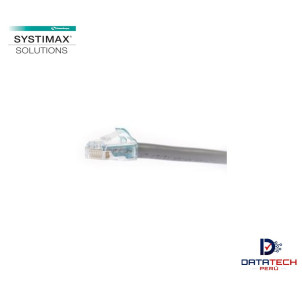 Patch cord UTP RJ45 categoría 6A de 2.1m 24awg Color Gris SYSTIMAX CPCSSX2-03F007