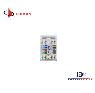 MX6-F02B | Jack Cat6 Plano Blanco-Siemon