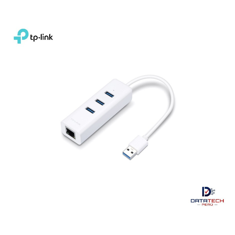 UE330 | Adaptador USB 2 en 1 con Hub de 3 Puertos USB 3.0 y Adaptador Ethernet Gigabit-TP-LINK UE330 | Adaptador USB 2 en 1 con Hub de 3 Puertos USB 3.0 y Adaptador Ethernet Gigabit-TP-LINK