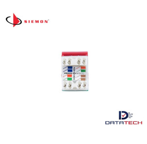 MX6-F03B | Jack Cat6 Plano Rojo-Siemon