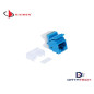MX6-F06B | Jack Cat6 Plano Azul-Siemon