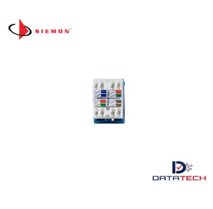 MX6-F06B | Jack Cat6 Plano Azul-Siemon