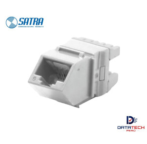 0102070001 | Jack modular RJ45 Angular Categoría 6 color blanco-Satra
