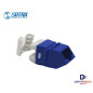 0102070004 | Jack modular RJ45 Angular Categoría 6 color azul-Satra 0102070004 | Jack modular RJ45 Angular Categoría 6 color azul-Satra