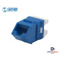 0102070004 | Jack modular RJ45 Angular Categoría 6 color azul-Satra 0102070004 | Jack modular RJ45 Angular Categoría 6 color azul-Satra