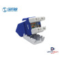 0102070004 | Jack modular RJ45 Angular Categoría 6 color azul-Satra 0102070004 | Jack modular RJ45 Angular Categoría 6 color azul-Satra