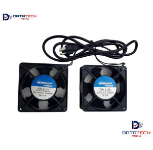 Kit de 2 Ventiladores para refrigeración de gabinete 50/60Hz 0.14A a 0.10A 220-240V BOXER