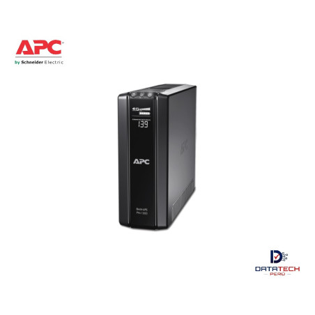 BR1500GI | Back-UPS Pro 1500 VA/865 W torre 230 V 10 tomas IEC C13 AVR LCD batería reemplazable por el usuario-APC