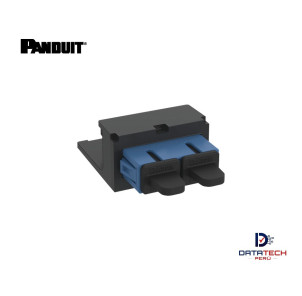 Acoplador de fibra Óptica dúplex Monomodo SC-SC Mini-Com OS2 Color Negro CMDBUSCZBL Panduit