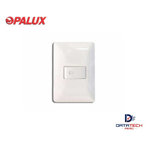 Pulsador de timbre unipolar 10A 120-250VAC para empotrar BM1100 Opalux