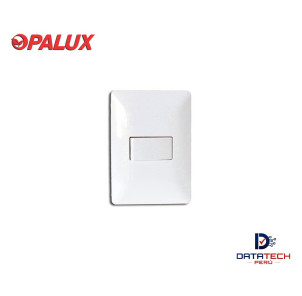 Interruptor simple conmutador unipolar de 10A 120-250VAC para empotrar blanco BM1101-3 Opalux