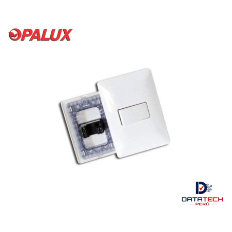 Interruptor simple conmutador unipolar de 10A 120-250VAC para empotrar blanco BM1101-3 Opalux
