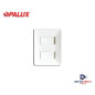 Interruptor doble conmutación unipolar de 10A 120-250VAC para empotrar blanco BM1201-3 Opalux