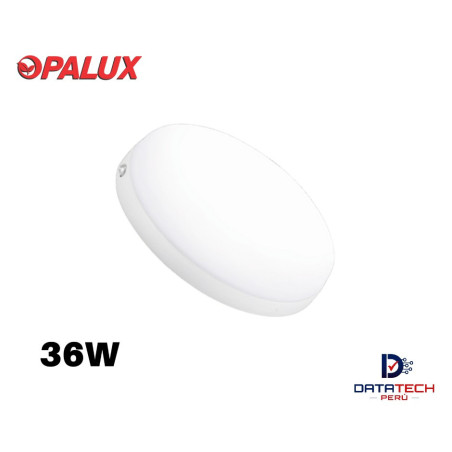 Panel LED circular Plafón adoquín para sobreponer 36W 3000k Opalux OP-36FD-WW