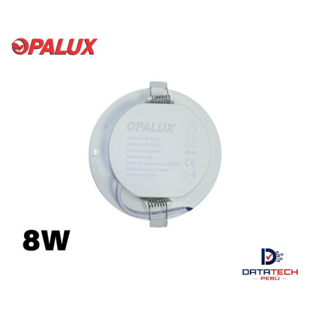 Spot Light LED de 8W 7000K Luz blanca P/Caja Octagonal Opalux OP-8727