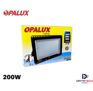Reflector SLIM Negro LED de 17000LM 200W IP65 Opalux OP-200CWE27I