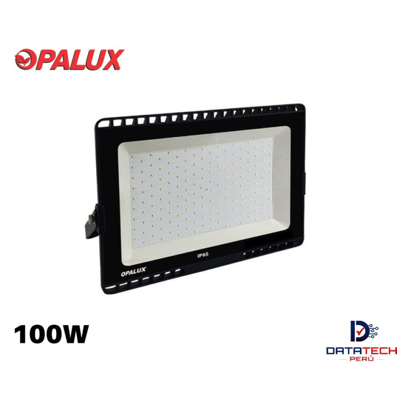 Reflector SLIM Negro LED de 8500LM 100W IP65 Opalux OP-100CWE27I