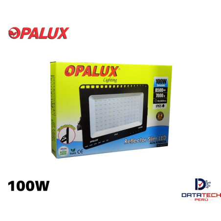 Reflector SLIM Negro LED de 8500LM 100W IP65 Opalux OP-100CWE27I