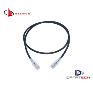 MC6-03-01B | Patch Cord Cat6 LSZH 0.9M Negro-Siemon
