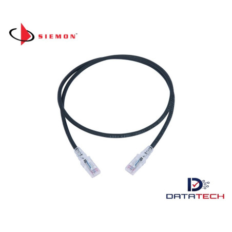 MC6-07-01B | Patch Cord Cat6 LSZH 2.1M Negro-Siemon