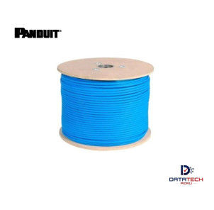 Cable de red U/UTP cat 6A LSZH Azul no blindado LSZH-3 23AWG rollo de 305m  Panduit PUZ6AV04BU-EG