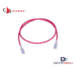 MC6-03-03B | Patch Cord Cat6 LSZH 0.9M Rojo-Siemon
