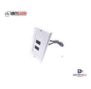 Face Plate De 2 Puertos HDMI Ultra HD 4K 60HZ LANCOM ZZ-YKZ-HM2CB