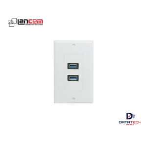 Face Plate De 2 Puertos USB 3.0 LANCOM ZZ-YKZ-UB2-3.0P