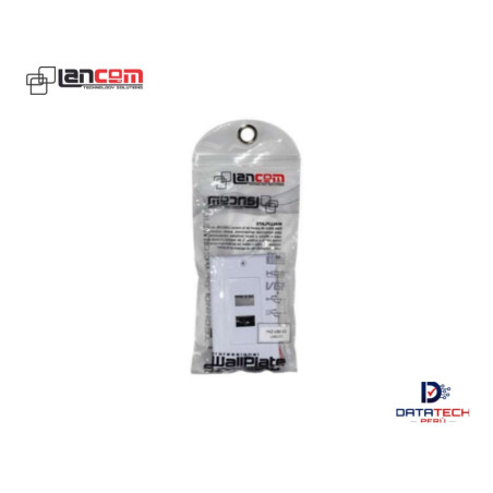 Face Plate De 2 Puertos USB 3.0 LANCOM ZZ-YKZ-UB2-3.0P